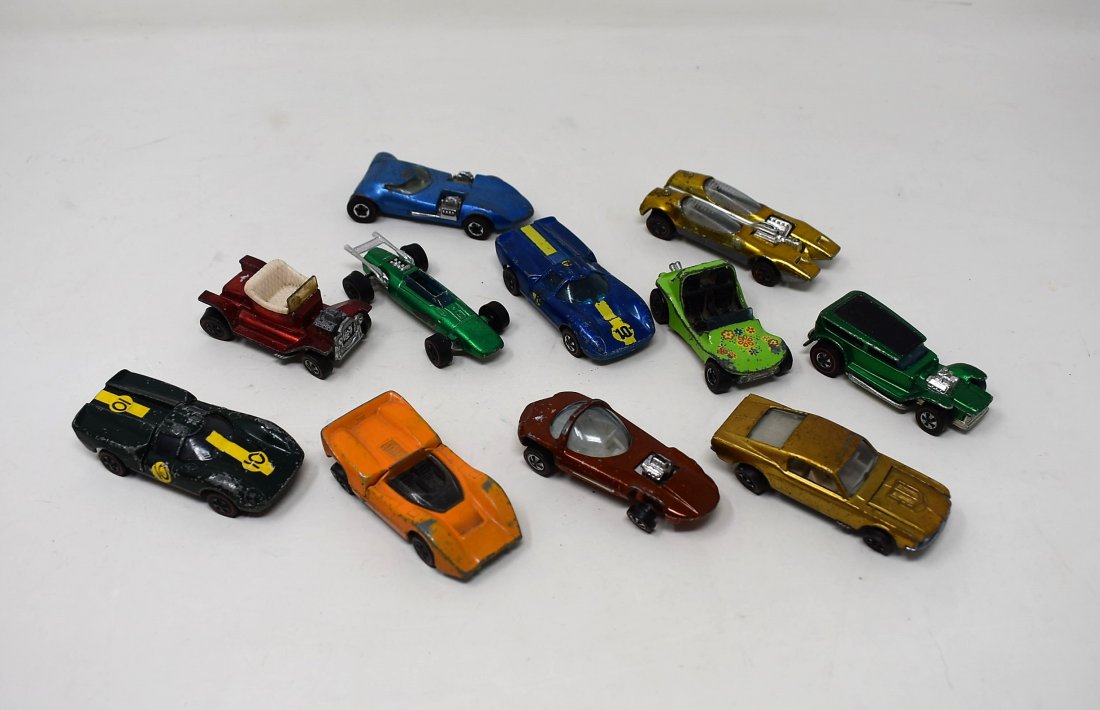 Lot of 11 Hot Wheels Redline Cars: A Group of 11 Hot Wheels Redline Cars, as shown