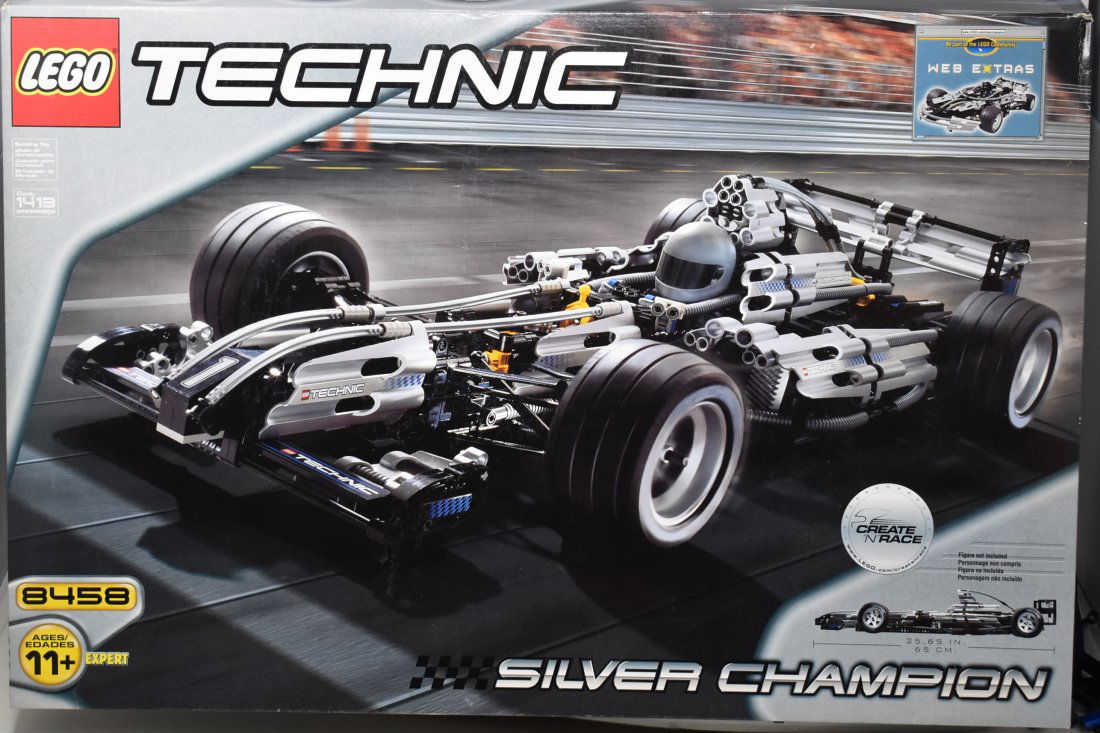 1412pc. Lego Technic Silver Champion 8458 Used complete: 1412pc. Lego Technic Silver Champion 8458 Used but complete (Consigner Assembled to double Check)