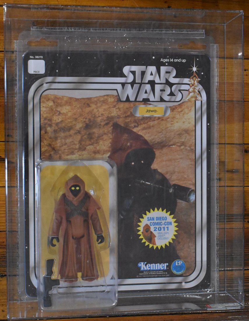 Gentle Giant Star Wars Jumbo SDCC Jawa Vinyl Cape AFA 9: 2011 Gentle Giant Star Wars Vintage Collection Jumbo 12-Inch SDCC Jawa Vinyl Cape AFA 9.0 #20115501