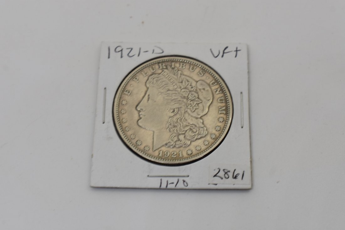 1921 D Morgan Silver Dollar: 1921-D Morgan Silver Dollar