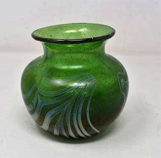 Original Charles Lotton "Fresca Bottle" Vase RARE!: When Charles Lotton began learning to blow glass (he is self-taught) he would use Fresca Bottles. This is one of those original pieces. There are very few of these in existence and they rarely come