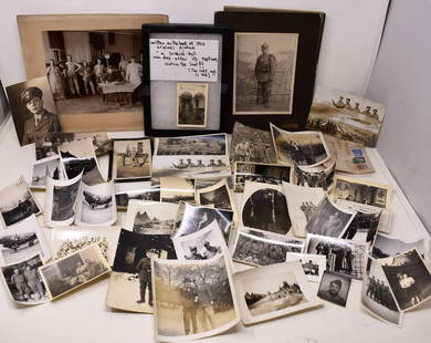 Large Collection of WWII Photos and Postcards: A Large Collection of WWII Photos and Postcards, many are inscribed on the back. Photo of Hitler Painting being removed