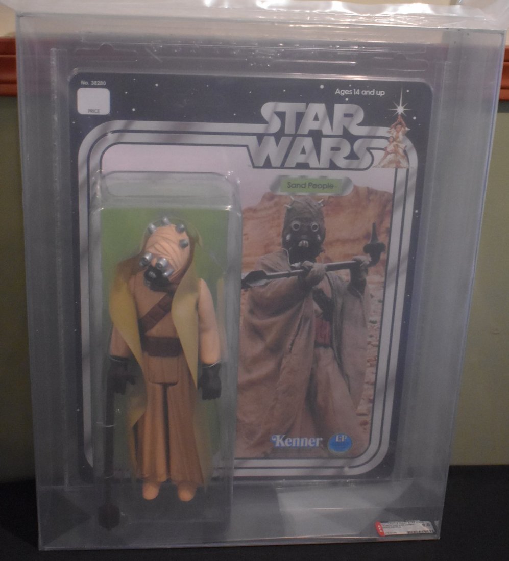 Gentle Giant Star Wars Jumbo Tusken Raider AFA 9.0: 2011 Gentle Giant Star Wars Vintage Collection Jumbo Sand People Tusken Raider AFA Graded 9.0