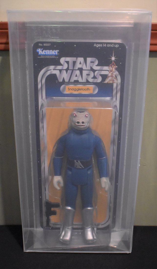2012 Gentle Giant Star Wars Jumbo Blue Snaggletooth AFA: 2012 Gentle Giant Star Wars 12-inch Vintage Jumbo Blue Snaggletooth SDCC (San Diego Comic Con) Exclusive AFA Graded 9.0