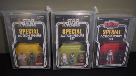 3 AFA Graded Target Ex. Star Wars 3 Packs AFA 8.5-9.0: 3 AFA Graded Target Ex. Star Wars 3 Packs AFA 8.5-9.0 - Lot of 3 already graded and ready to add to your collection.
