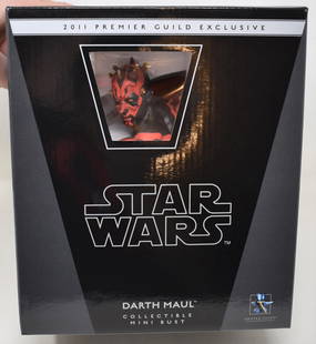Gentle Giant Premier Guild Ex Star Wars Darth Maul Bust: 2011 Gentle Giant Premier Guild Exclusive Star Wars Darth Maul Bust statue