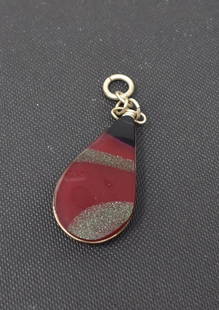 2003 Signed Charles Lotton Art Glass Pendant: Hard to Find 2003 Signed Charles Lotton Art Glass 1.75" Pendant, excellent condition