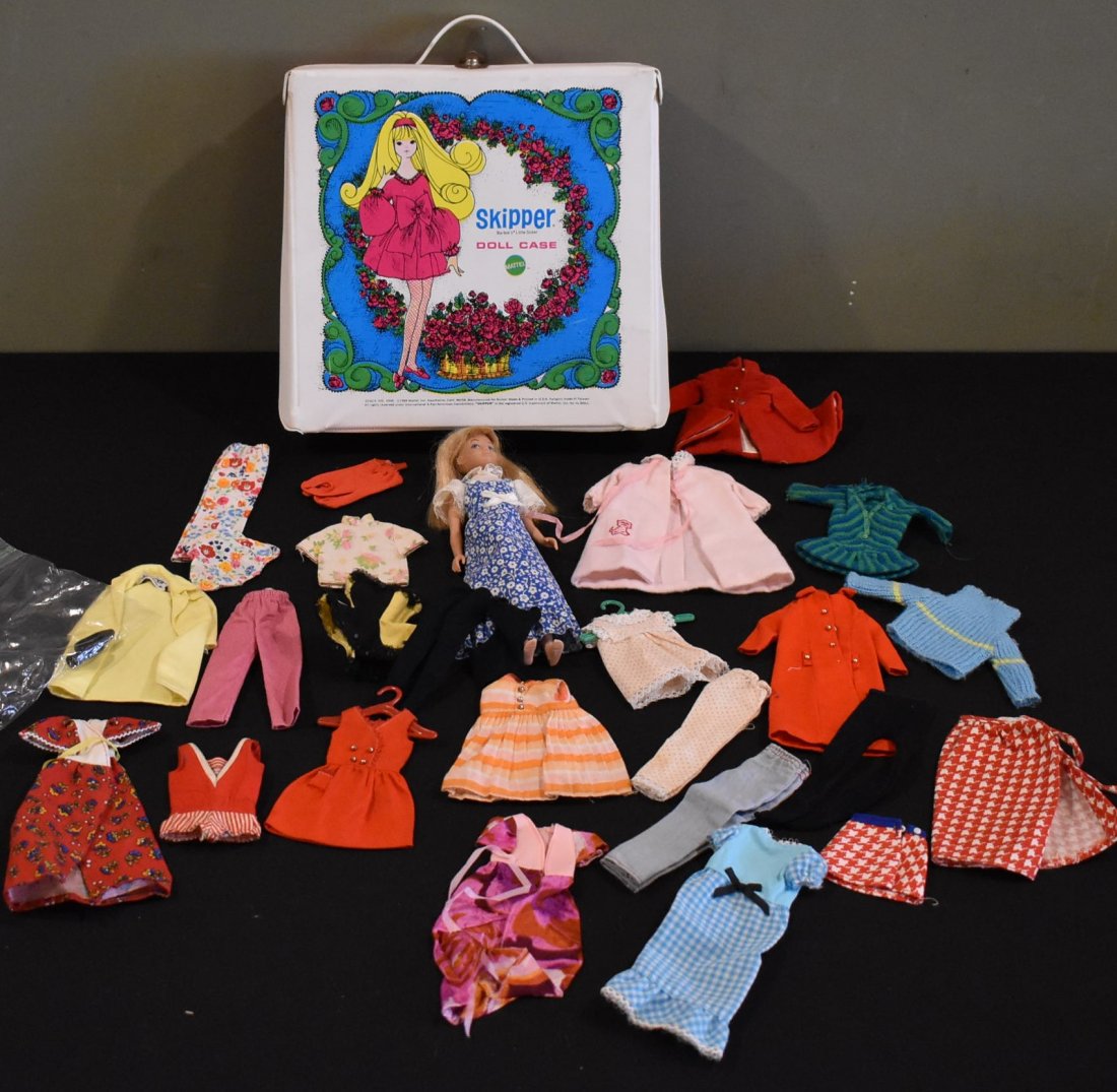 1964 Skipper Barbie Doll, Case & Clothes Lot -: 1964 Skipper Barbie Doll, Case & Clothes Lot - Please see Photos for What is included and Condition of Items