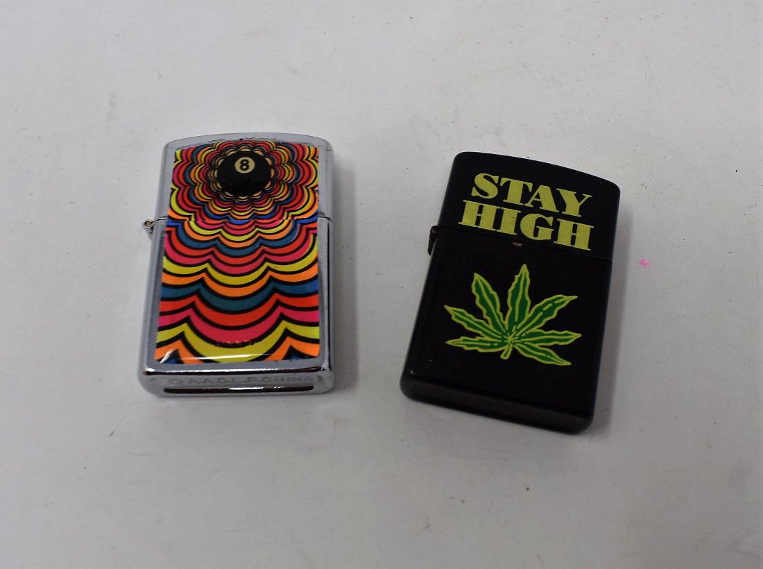 2 1970's Style Lighters: A Lot of 2 1970's Style Lighters, as shown