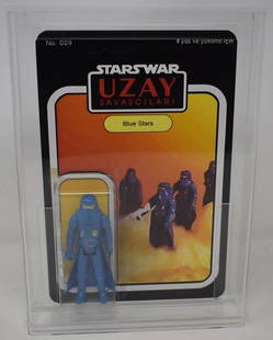 Star Wars Uzay Turkish Blue Stars: Star Wars Turkish (from Turkey) Uzay "Blue Stars" (possible Repro Fantasy?) - this is not a production line item but a Foreign Knock off piece, We are not sure if this is an original or a newer