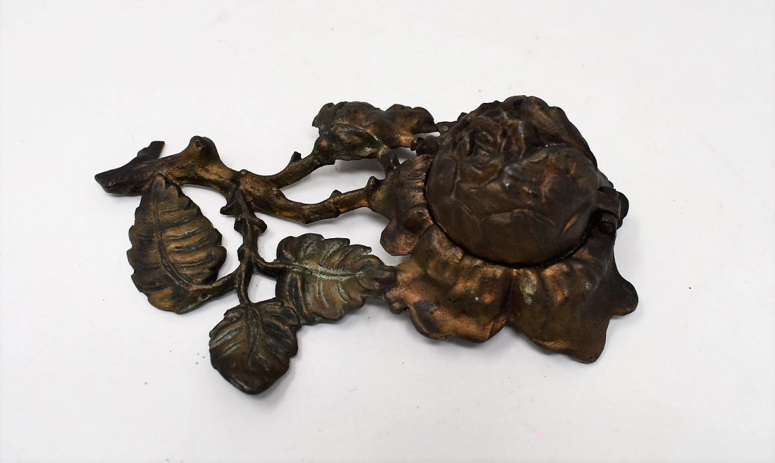 Vintage Inkwell Metal Rose with Insert (1 of 4)