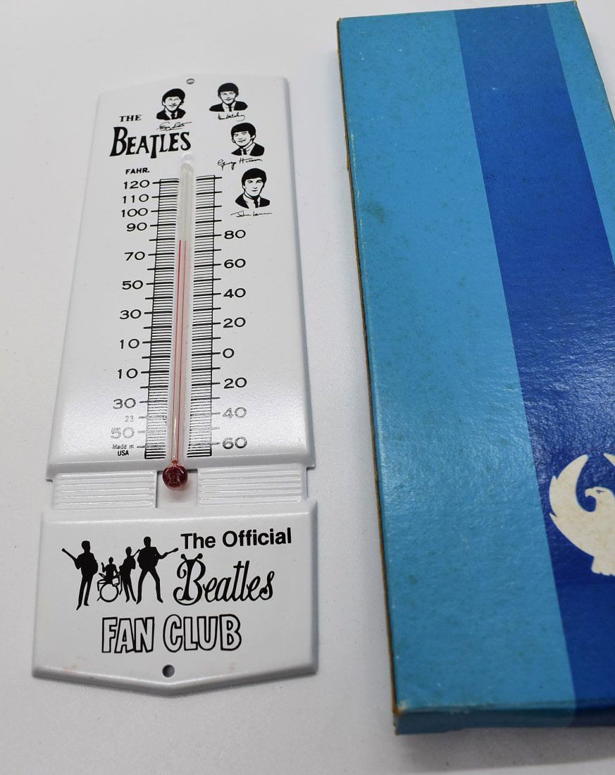 Official Beatles Fan Club Thermometer EXCELLENT (1 of 4)