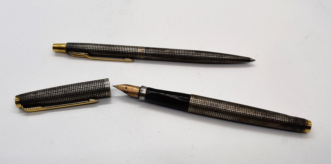 Vintage Parker Sterling Silver Fountain Pen Set (1 of 5)