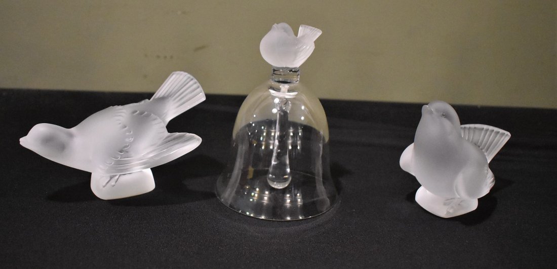 Group of 3 Lalique Crystal "Birds" (1 of 5)