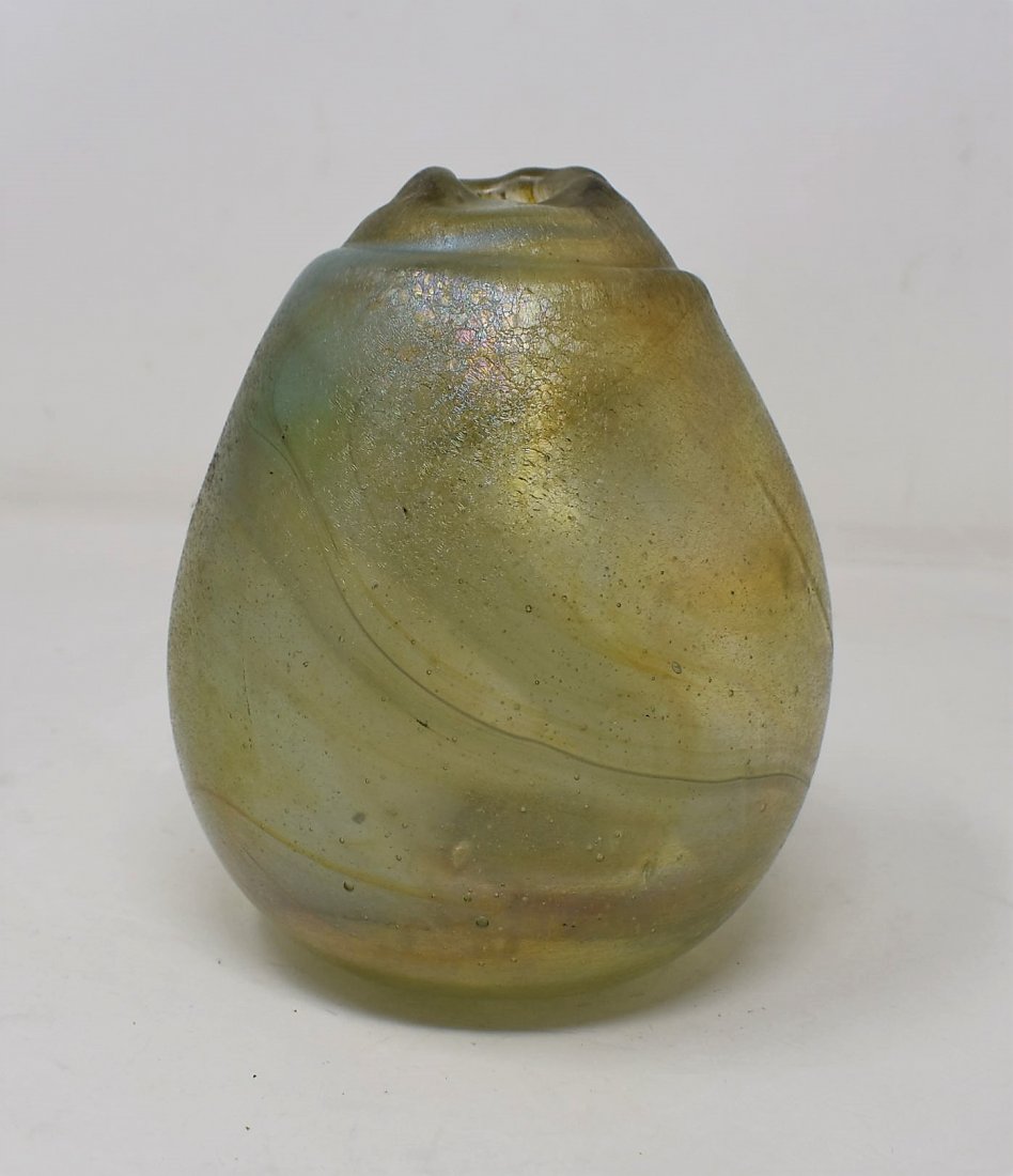 Early Charles Lotton Abstract Art Glass Vase (1 of 4)