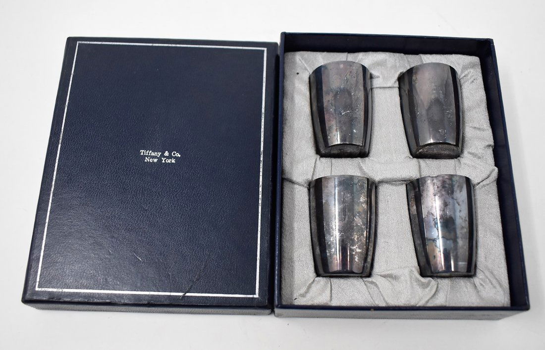Tiffany & Co. Vintage Sterling Shot Glass Set in Box (1 of 3)