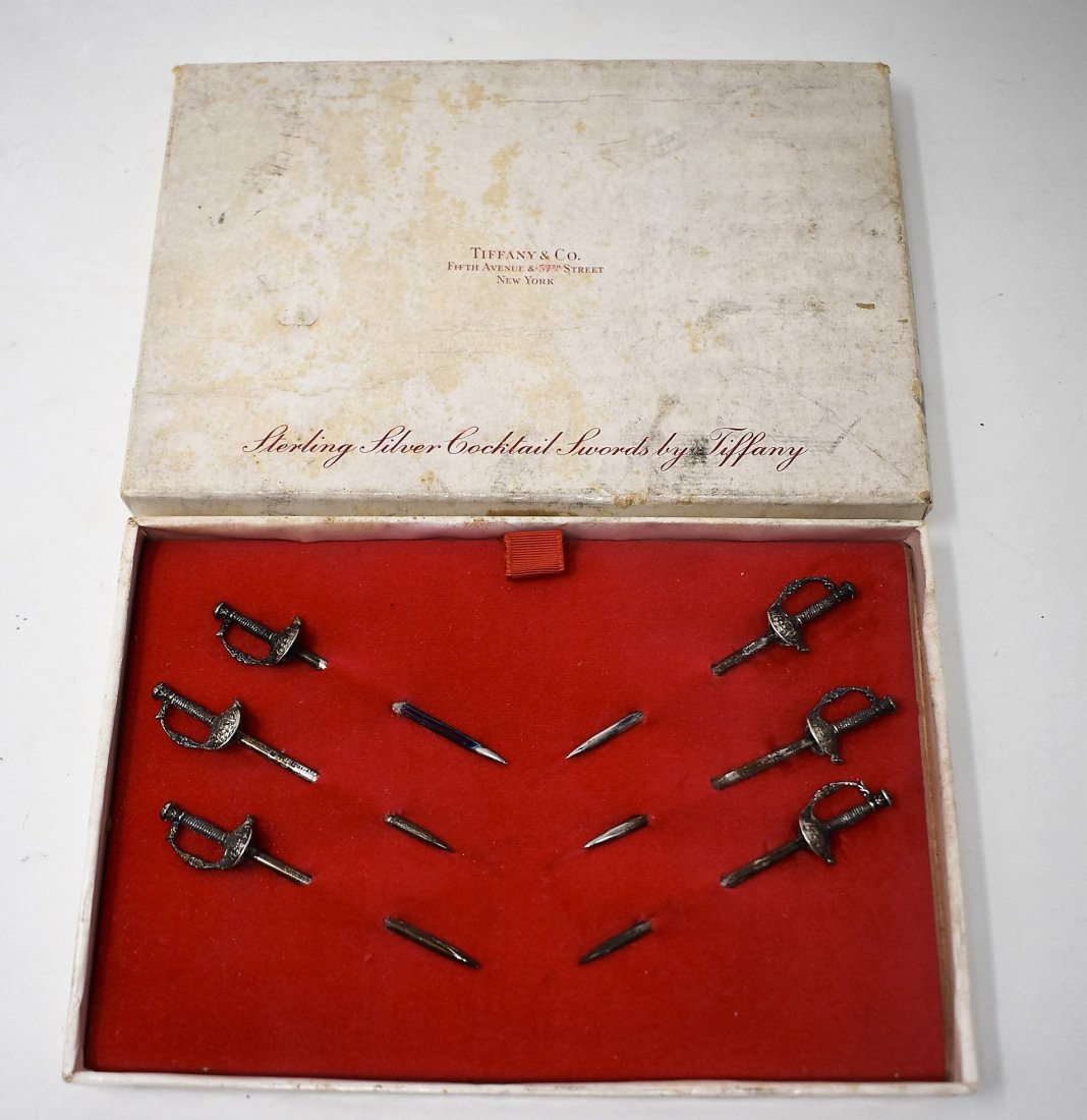 Vintage Tiffany & Co. Sterling Cocktail Sword Set (1 of 5)