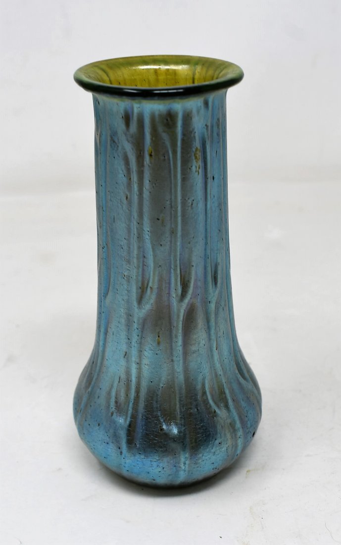 Antique Loetz Small Iridescent Art Glass Vase (1 of 4)