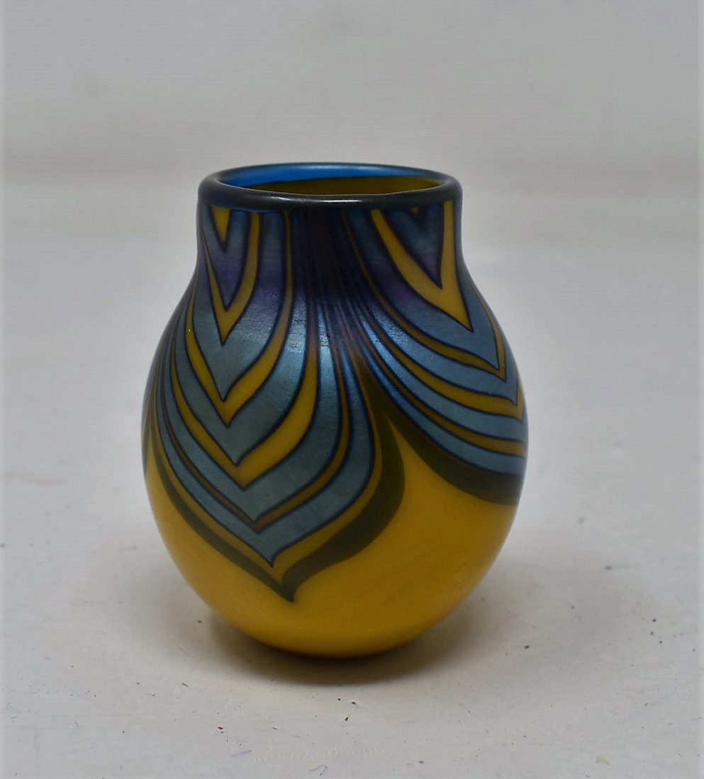 1974 Charles Lotton Small Art Glass Vase (1 of 5)