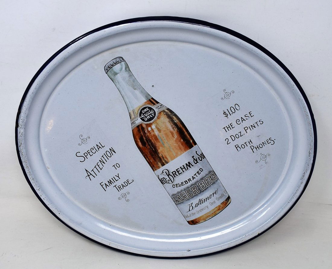 RARE Pre-Pro Brehm & Sons Beer Tray (1 of 4)
