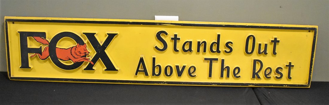 Vintage Fox Beer Plastic Bar Sign (1 of 3)