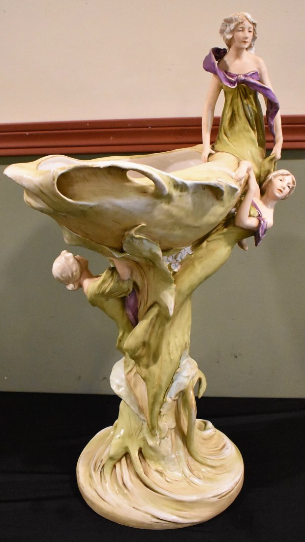 BEAUTIFUL Large 3 Figure Royal Dux Centerpiece (1 of 9)