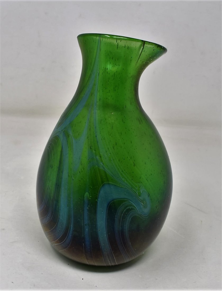 RARE Charles Lotton "Fresca Bottle" Art Glass Vase (1 of 6)