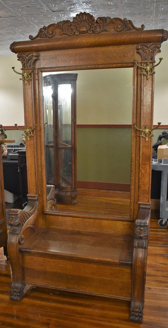 Beautiful Antique Hall Tree (1 of 7)