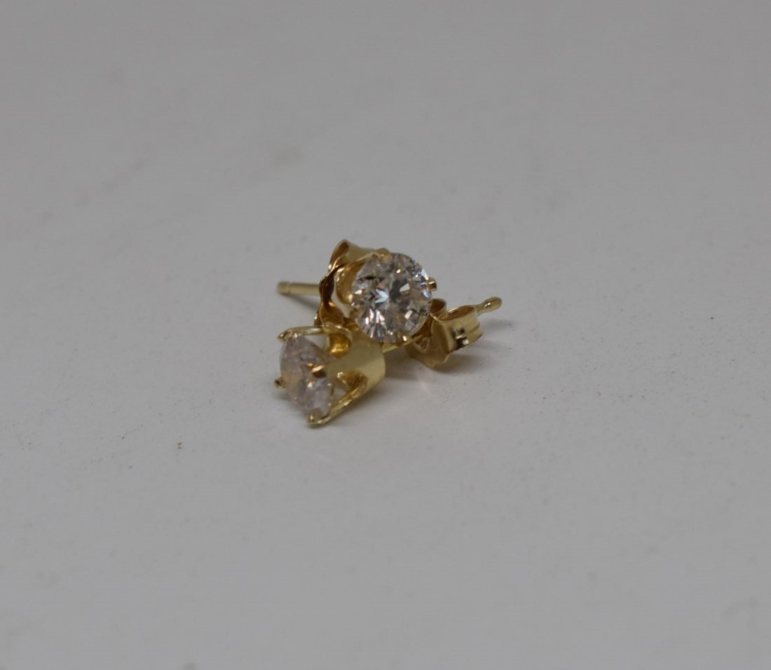 14K Gold Diamond Stud Earrings (1 of 5)