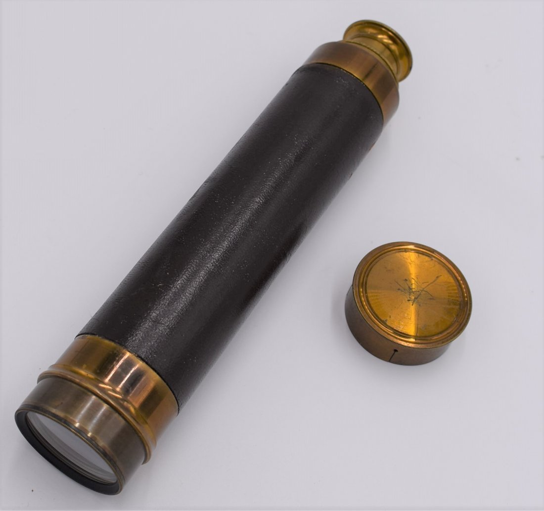 Antique Leather Bound Nautical Telescope (1 of 7)