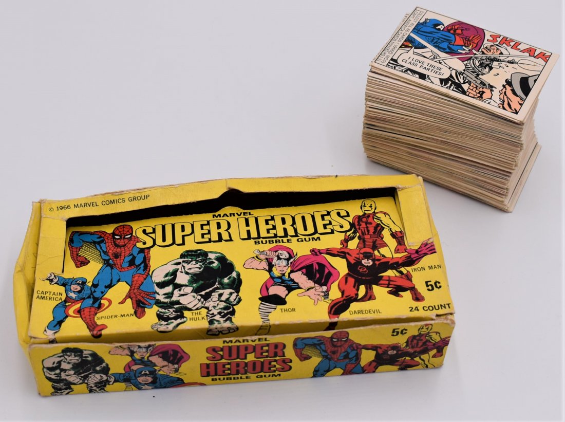1966 Marvel Super Heroes Box and 150+ Cards (1 of 7)