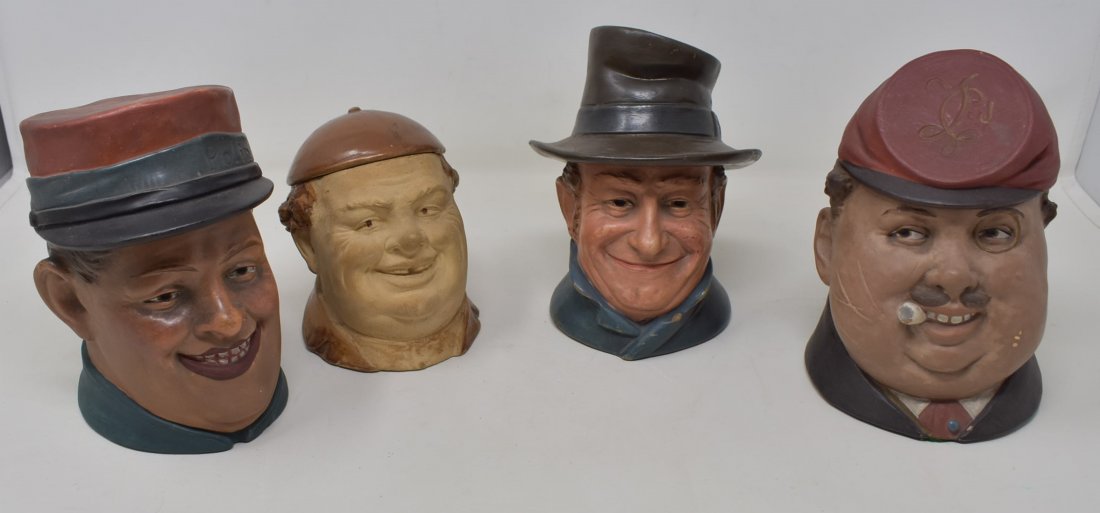 Group of 4 Vintage Figural Tobacco Jars (1 of 5)