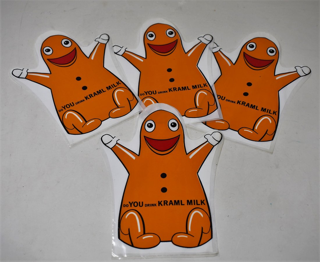 Lot of 4 Vtg Kraml Milk Jim Henson Advertising Puppets (1 of 3)