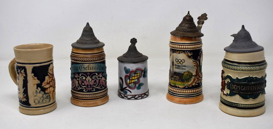 Group of 5 Mini Beer Steins (1 of 6)