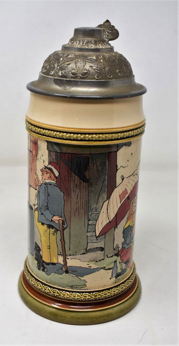 mettlach PUG beer stein 1/2 liter  2140 (1 of 6)