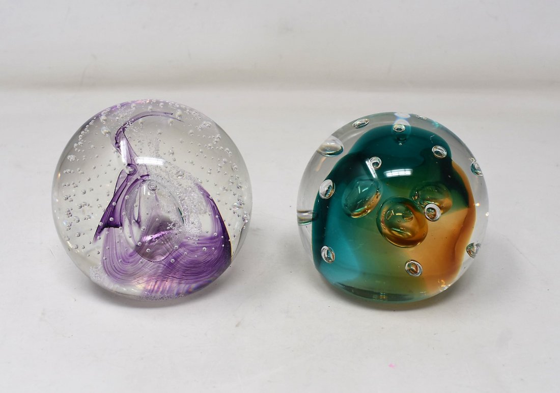 Lot of 2 Caithness Scotland Art Glass Paperweights (1 of 4)