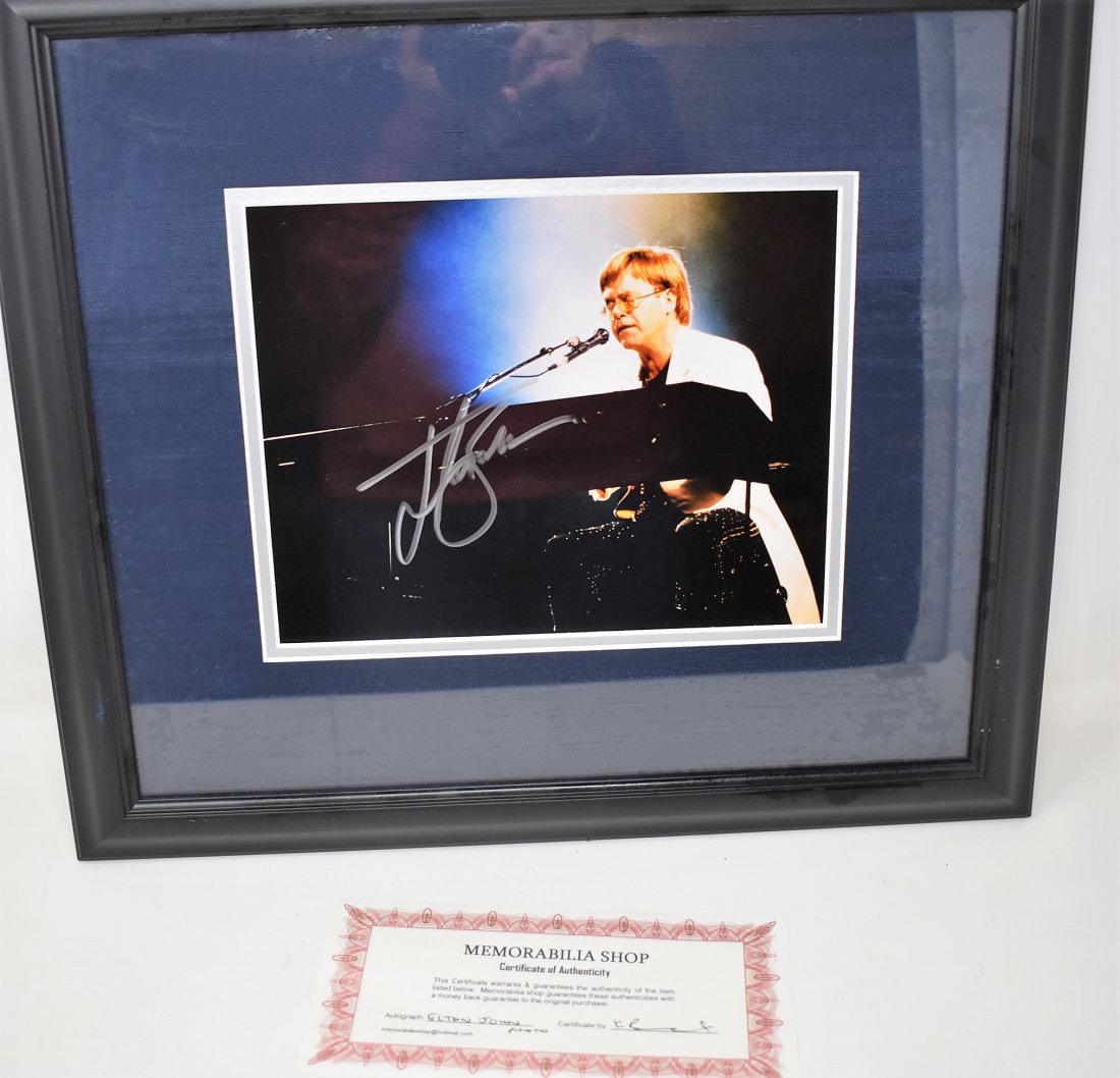 Elton John Autographed Photograph COA (1 of 4)