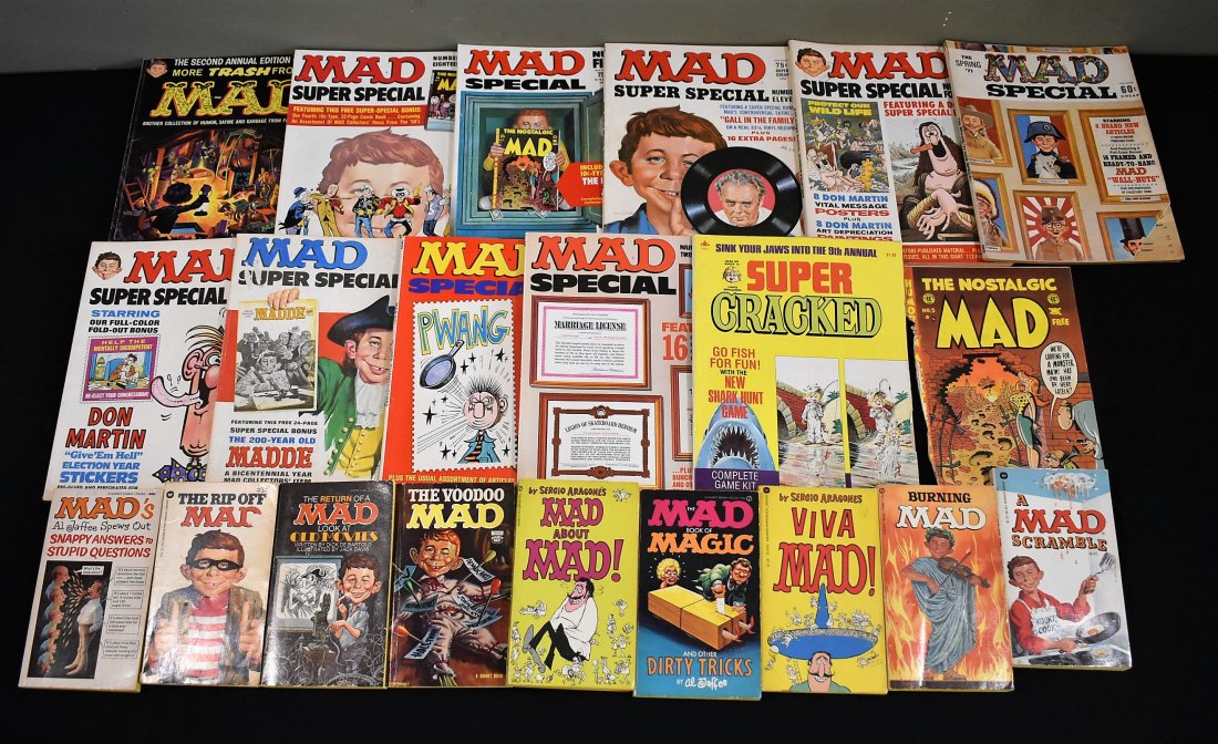 Lot of 20 Vintage Mad Magazine and Books (1 of 5)