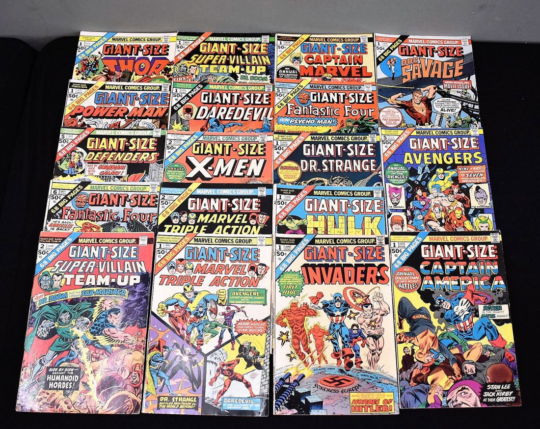 18 Marvel Giant Size Comic Book Collection Xmen Avenger (1 of 3)