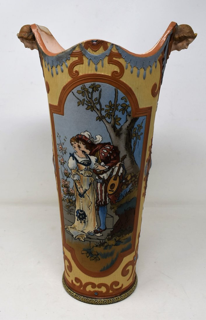 Mettlach Vase 2207 Cavalier & Maiden (1 of 9)
