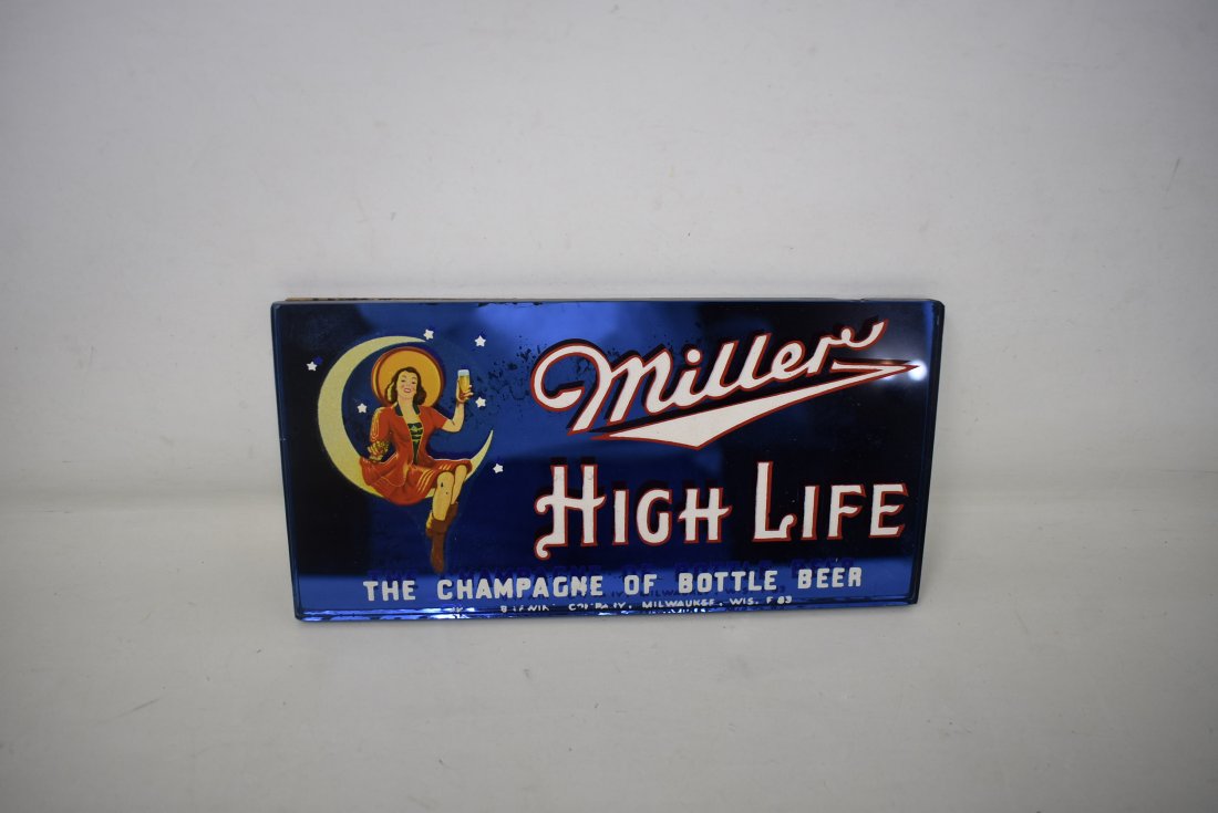 Vintage Miller High Life Glass Counter Display (1 of 3)