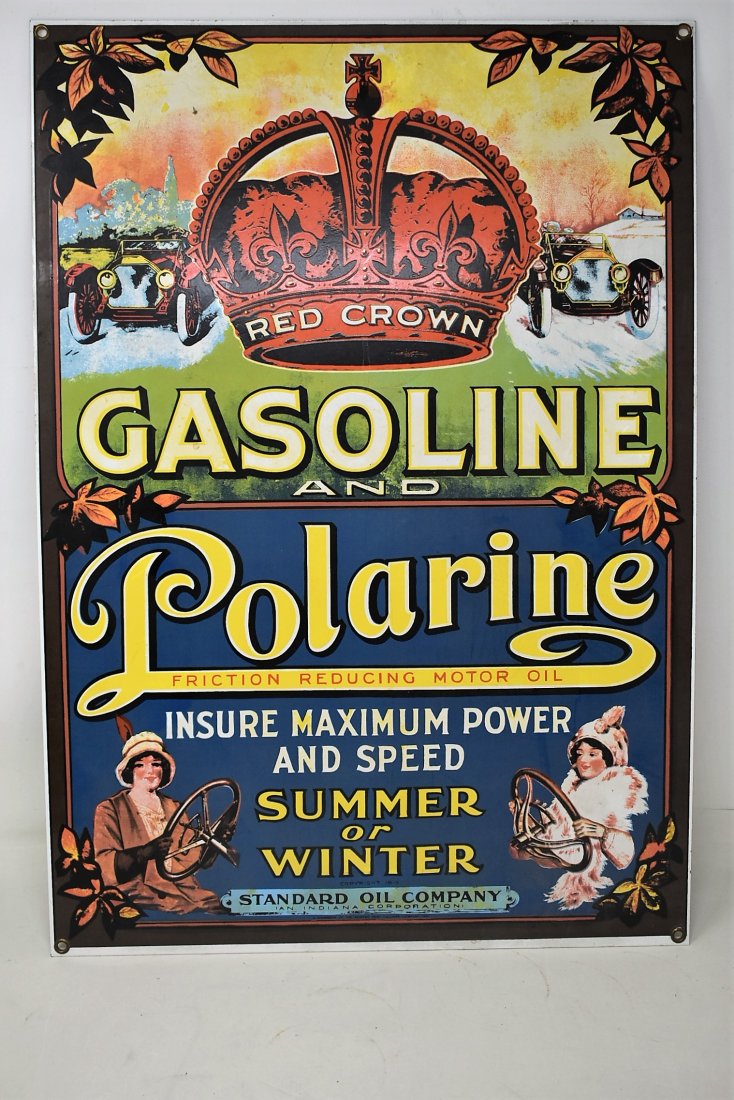 Metal Polaris Red Crown Sign Modern (1 of 4)