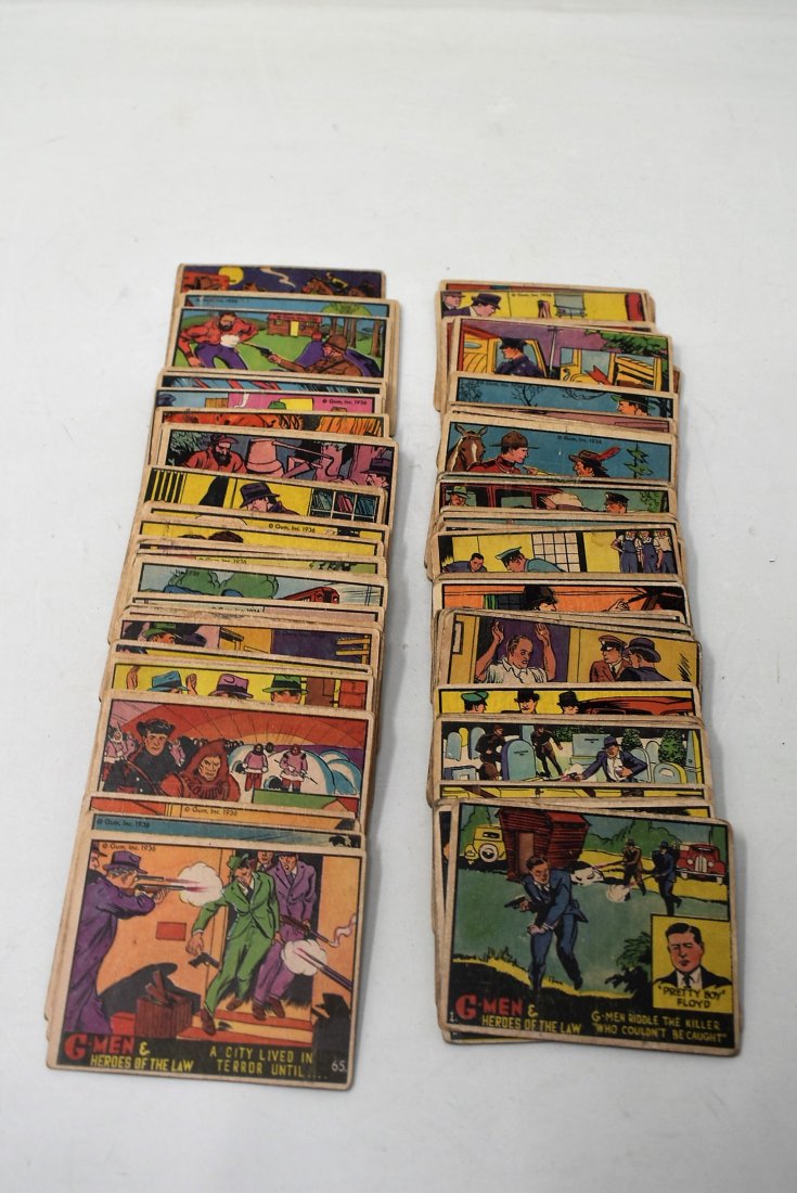 Large Lot of Vintage 1930s G-Men Cards (1 of 4)