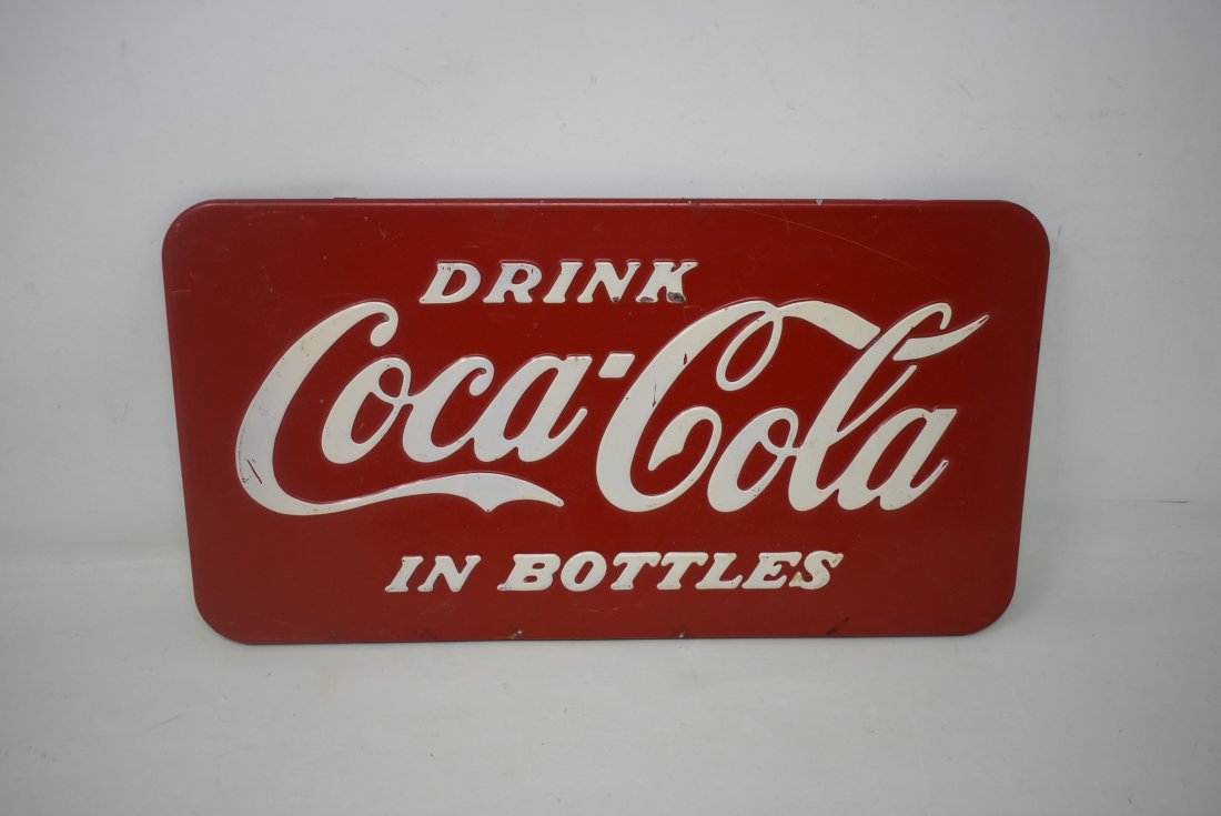 Vintage Metal Coca-Cola Topper/Sign (1 of 2)