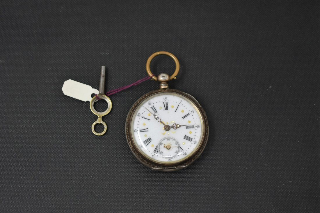 Antique Pocket Watch 800 Silver (1 of 7)