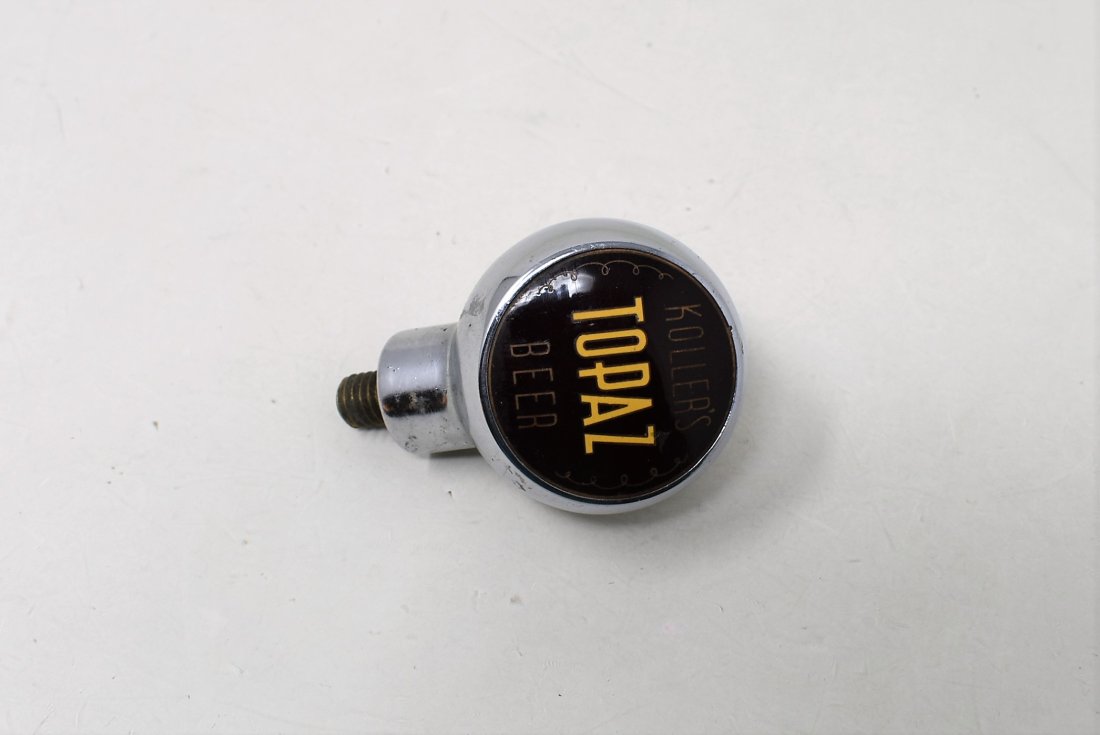 RARE Vintage Koller's Topaz Beer Tap Knob 3" (1 of 4)