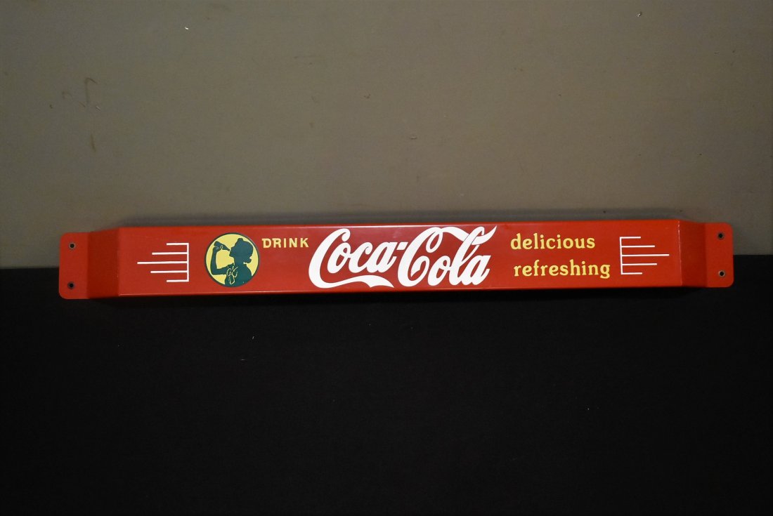 Drink Coca-Cola, Delicious Refreshing Porcelain Door Push (1 of 3)