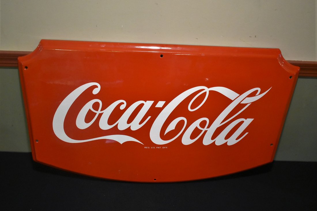 Large Vintage Coca-Cola Porcelain Sign (1 of 5)