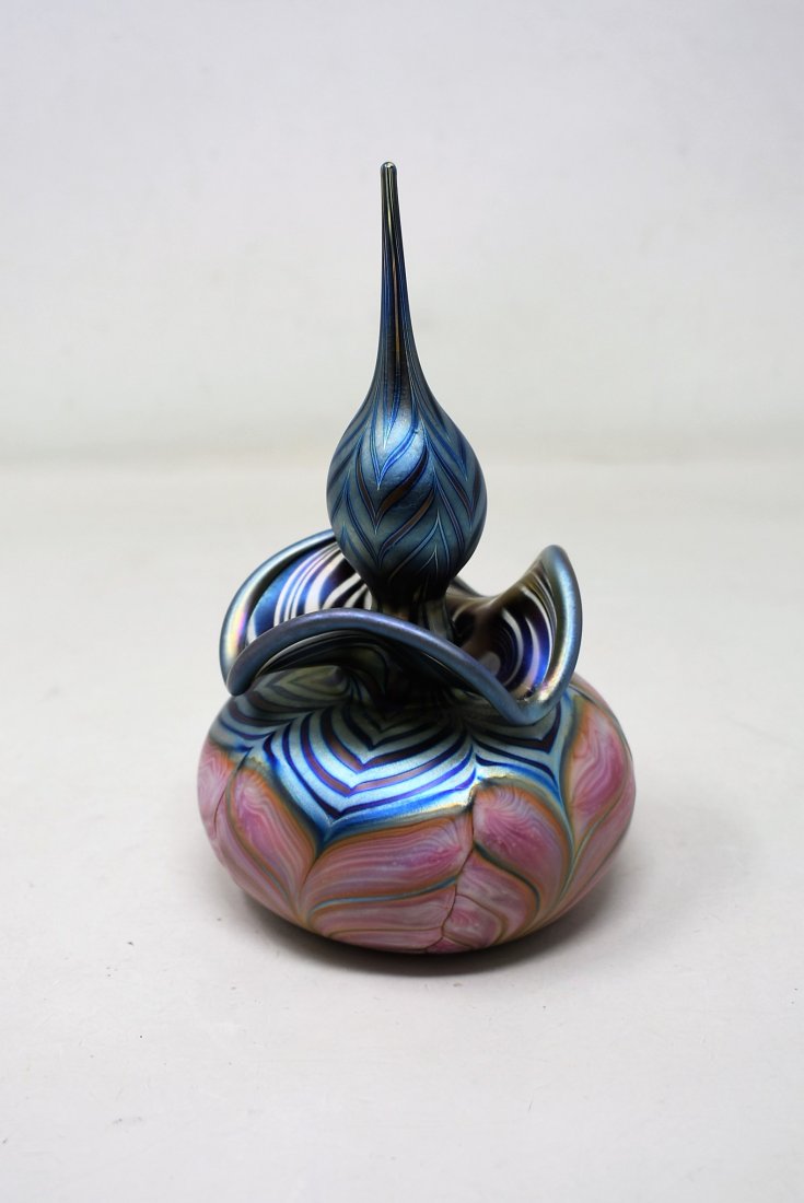 Stunning Daniel Lotton 1991 Art Glass Perfume Bottle (1 of 7)