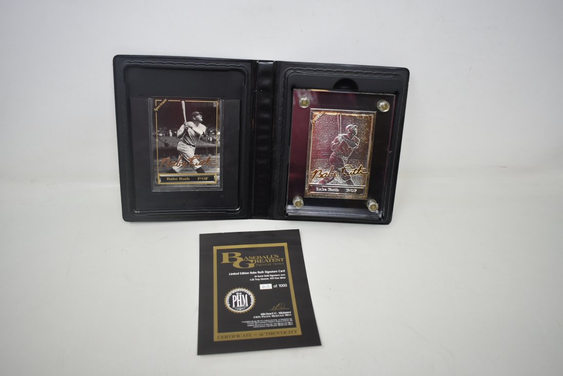 Babe Ruth 4.25 Troy oz .999 Silver Baseball Card Limited Edtion (1 of 8)